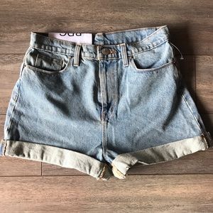 Urban Outfitters BDG Mom high rise jean shorts.